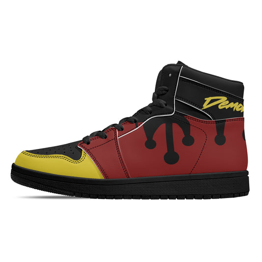 Doma - Demon Slayer | Womens Black High Top Leather Sneakers