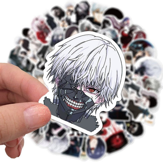 10/50Pcs Tokyo Ghoul Anime Stickers Waterproof Graffiti Sticker Toys - Weeb Clothing