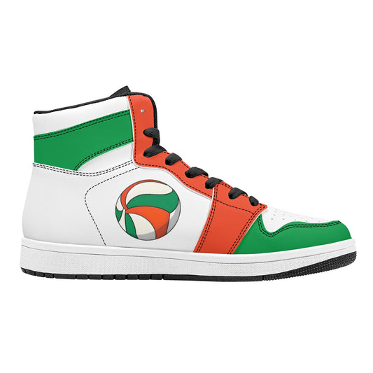 Volley Ball - Haikyu!! | Womens High Top Leather Sneakers