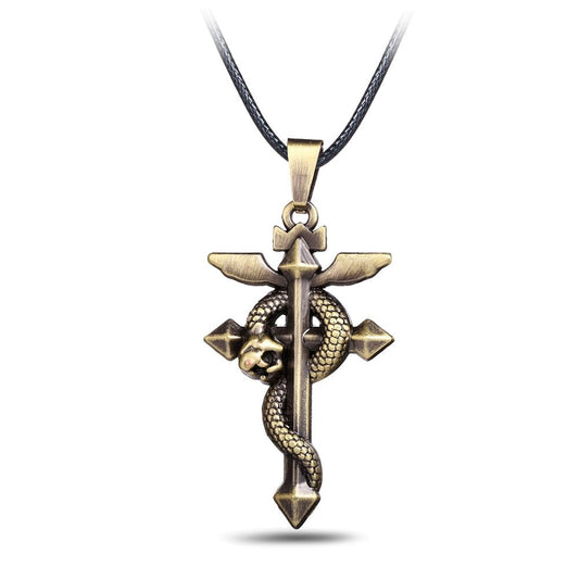 Cross Snake - Full Metal Alchemist | Necklace - Blue BØXBlue BØX