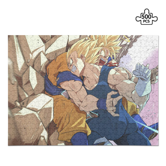 Goku , Vegeta - Dragon Ball Z | Picture Puzzle Jigsaw (500 Pcs) - Weeb Clothingpopcustoms