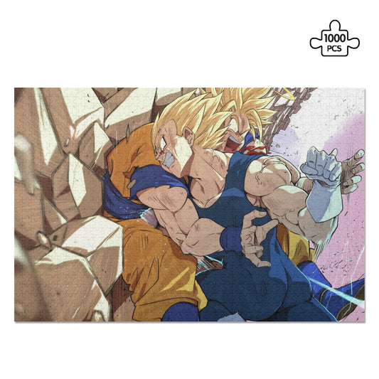 Goku , Vegeta - Dragon Ball Z | Wooden Picture Jigsaw (1000 Pcs) - Weeb Clothingpopcustoms