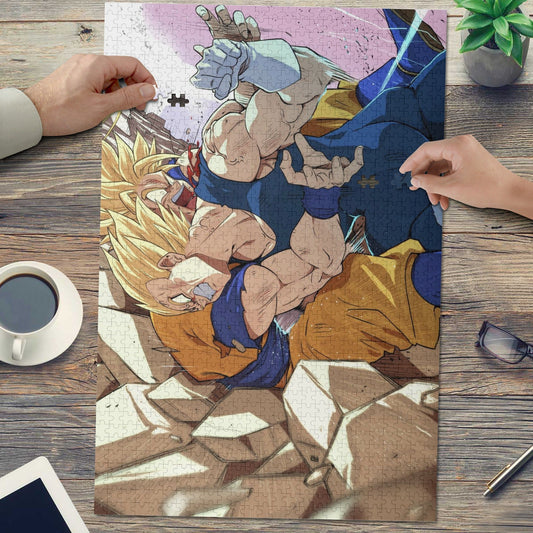 Goku , Vegeta - Dragon Ball Z | Wooden Picture Jigsaw (1000 Pcs) - Weeb Clothingpopcustoms