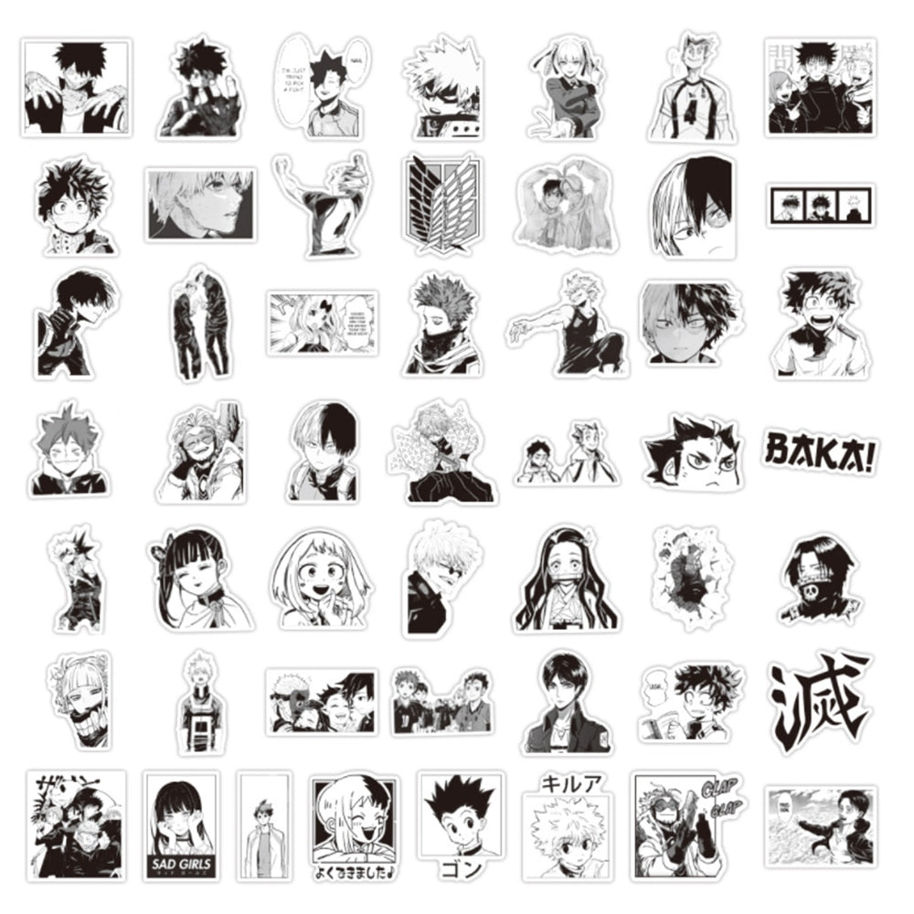 Mixed Anime ONE PIECE Stickers 10/30/50/100PCS