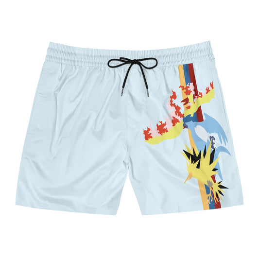 Pokemon | Ice Men's Mid-Length Swim Shorts (AOP) - Weeb ClothingPrintify