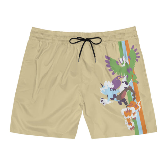 Pokemon | Sand Men's Mid-Length Swim Shorts (AOP) - Weeb ClothingPrintify